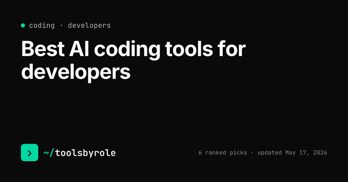 Coding tools ranked for developers