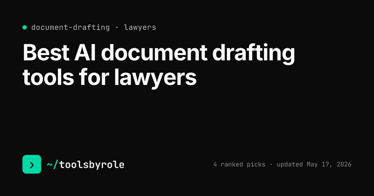 Document drafting tools ranked for lawyers