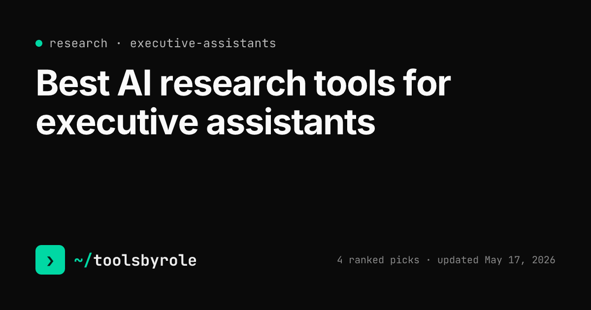 Research tools ranked for executive assistants