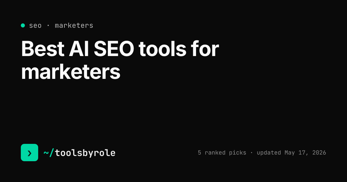 SEO tools ranked for marketers